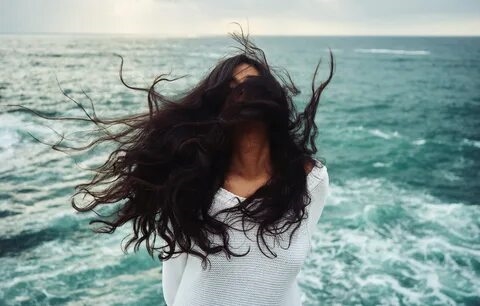 Девушка Волосы Море