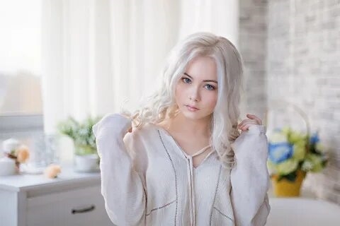 Фото Девушки С Белыми Волосами